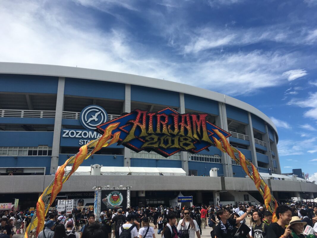 AIR JAM 2018 ZOZOマリンスタジアムの会場ゲート