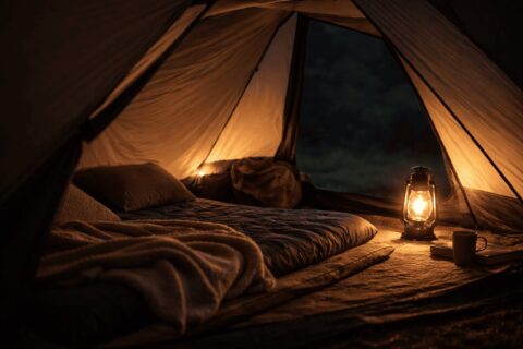 夜の静かな時間が始まる部屋の落ち着いた空気