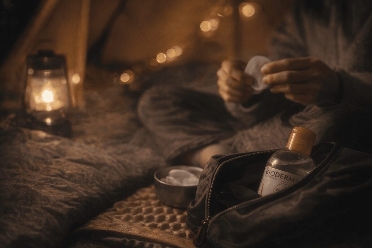 夜の静かな時間に身支度を整える準備のイメージ